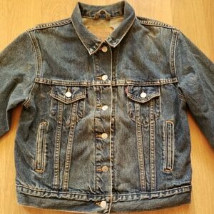Levi's Jacket Women's Size Med Blue Denim Trucker Medium Wash 77715-0289 Vintage